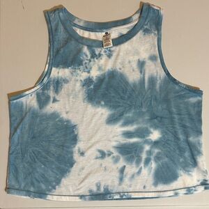 90 Degree By Reflex Sky Blue Tie-Dye Tank Top